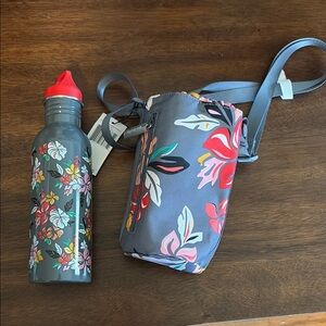 Vera Bradley lighten up Water Bottle and crossbody Set